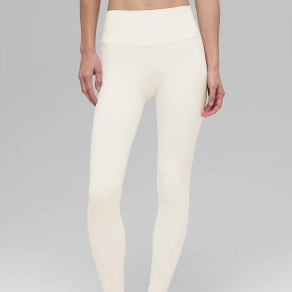 ALO Yoga 7/8 High-Waist Airbrush Ivory Legging Size S